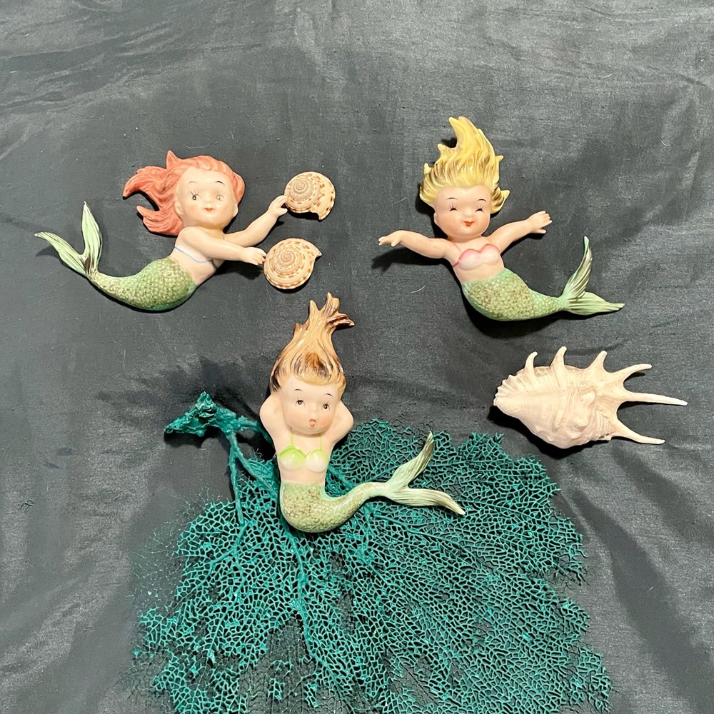 *SALE* Norcrest Fine China Japan VTG Mermaids P-300. 1950